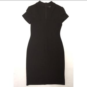 EUC St. John Knits pleat-sleeve midi dress SZ 6